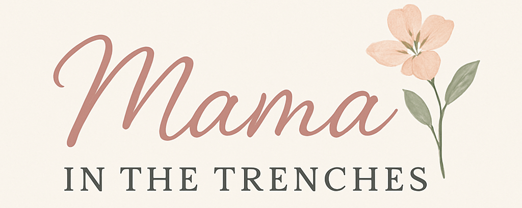 mama in the trenches blog logo- christian homemaking for moms with big families