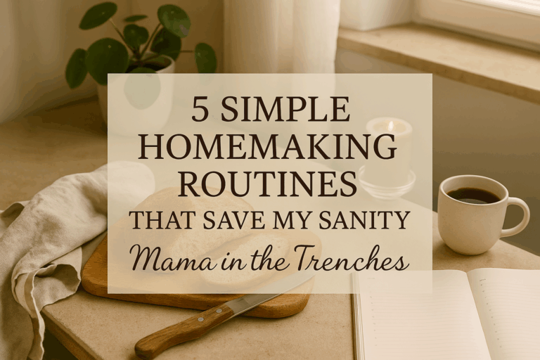 large family, big family routines, homemaking